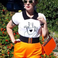Pointed Collar Cat Tea Cup Short Sleeve Pullover Sweater MK3591CAT (S-L)