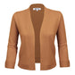 3/4 Sleeve Open Front Knit Bolero Crop Cardigan Sweater MK3558 (S-XL)