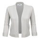 3/4 Sleeve Open Front Knit Bolero Crop Cardigan Sweater MK3558 (S-XL)