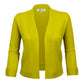 3/4 Sleeve Open Front Knit Bolero Crop Cardigan Sweater MK3558 (S-XL)