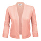 3/4 Sleeve Open Front Knit Bolero Crop Cardigan Sweater MK3558 (S-XL)