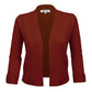 3/4 Sleeve Open Front Knit Bolero Crop Cardigan Sweater MK3558 (S-XL)