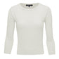 3/4 Sleeve Crewneck Soft Casual Lightweight Basic Solid Knitted Top MK3636 (S-XL)