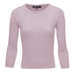 3/4 Sleeve Crewneck Soft Casual Lightweight Basic Solid Knitted Top MK3636 (S-XL)