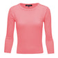 3/4 Sleeve Crewneck Soft Casual Lightweight Basic Solid Knitted Top MK3636 (S-XL)
