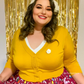 Women's Cropped Bolero 3/4 Sleeve V-Neck PLUS size Cardigan CO129PL (1X-3X)