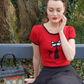 Short Sleeve Crewneck Cat Print Casual T-Shirt Sweater MK32004CAT (S-L)