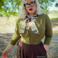 Women's Cropped Bolero 3/4 Sleeve V-Neck PLUS size Cardigan CO129PL (1X-3X)