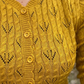 Lace Patterned V-Neck Scallop Hem Button Down Cardigan MK3659 (S-L)