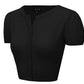 Short Sleeve Crewneck Cropped Bolero Cardigan Knit Sweater CB0536 (S-L)
