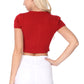 Short Sleeve Crewneck Cropped Bolero Cardigan Knit Sweater CB0536 (S-L)