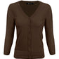 3/4 Sleeve V-Neck Button Down Knit Cardigan Sweater CO078 (S-L)