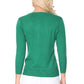 3/4 Sleeve V-Neck Button Down Knit Cardigan Sweater CO078 (S-L)