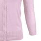 3/4 Sleeve V-Neck Button Down Knit Plus Size Cardigan Sweater CO078PL (1X-3X)