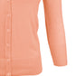 3/4 Sleeve V-Neck Button Down Knit Plus Size Cardigan Sweater CO078PL (1X-3X)
