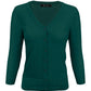 3/4 Sleeve V-Neck Button Down Knit Plus Size Cardigan Sweater CO078PL (1X-3X)