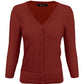 3/4 Sleeve V-Neck Button Down Knit Plus Size Cardigan Sweater CO078PL (1X-3X)