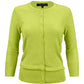 Women's 3/4 Sleeve Crewneck Knit Cardigan Sweater CO079 (S-L)