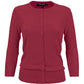 Women's 3/4 Sleeve Crewneck Knit Cardigan Sweater CO079 (S-L)