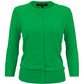 Women's 3/4 Sleeve Crewneck Knit Cardigan Sweater CO079 (S-L)
