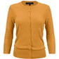 Women's 3/4 Sleeve Crewneck Plus Size Knit Cardigan Sweater CO079PL (1X-3X)