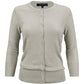 Women's 3/4 Sleeve Crewneck Plus Size Knit Cardigan Sweater CO079PL (1X-3X)