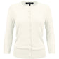 Women's 3/4 Sleeve Crewneck Plus Size Knit Cardigan Sweater CO079PL (1X-3X)