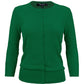 Women's 3/4 Sleeve Crewneck Plus Size Knit Cardigan Sweater CO079PL (1X-3X)