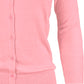 Women's 3/4 Sleeve Crewneck Plus Size Knit Cardigan Sweater CO079PL (1X-3X)