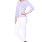 Women's 3/4 Sleeve Crewneck Plus Size Knit Cardigan Sweater CO079PL (1X-3X)