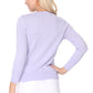 Women's 3/4 Sleeve Crewneck Plus Size Knit Cardigan Sweater CO079PL (1X-3X)