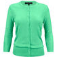 Women's 3/4 Sleeve Crewneck Plus Size Knit Cardigan Sweater CO079PL (1X-3X)