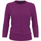 Women's 3/4 Sleeve Crewneck Plus Size Knit Cardigan Sweater CO079PL (1X-3X)
