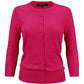 Women's 3/4 Sleeve Crewneck Plus Size Knit Cardigan Sweater CO079PL (1X-3X)