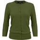Women's 3/4 Sleeve Crewneck Plus Size Knit Cardigan Sweater CO079PL (1X-3X)