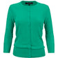 Women's 3/4 Sleeve Crewneck Plus Size Knit Cardigan Sweater CO079PL (1X-3X)