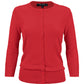 Women's 3/4 Sleeve Crewneck Plus Size Knit Cardigan Sweater CO079PL (1X-3X)
