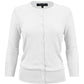 Women's 3/4 Sleeve Crewneck Plus Size Knit Cardigan Sweater CO079PL (1X-3X)