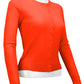 Women's Long Sleeve Crewneck Knit Cardigan Sweater MK0179 (S-L)