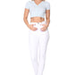 Short Sleeve V-Neck Cropped Bolero Plus Size Cardigan HB2137PL (1X-3X)