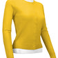 Women's Long Sleeve Crewneck Knit Cardigan Sweater MK0179 (S-L)