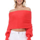 Sexy Off The Shoulder Wrap Bolero Sweater Shawl with Sleeve KC003 (S/M-M/L)
