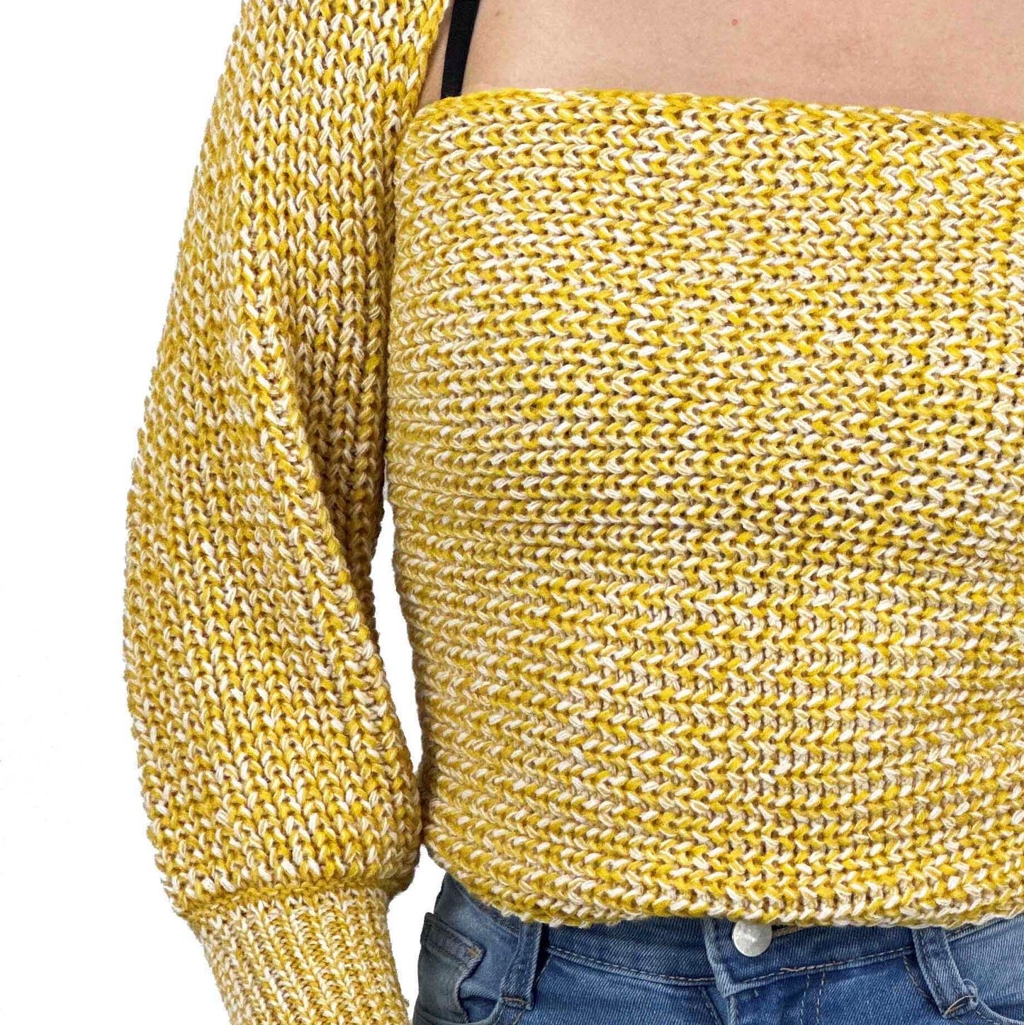 Sexy Off The Shoulder Wrap Bolero Sweater Shawl with Sleeve KC003 (S/M-M/L)