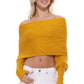 Sexy Off The Shoulder Wrap Bolero Sweater Shawl with Sleeve KC003 (S/M-M/L)