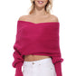 Sexy Off The Shoulder Wrap Bolero Sweater Shawl with Sleeve KC003 (S/M-M/L)
