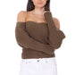Sexy Off The Shoulder Wrap Bolero Sweater Shawl with Sleeve KC003 (S/M-M/L)