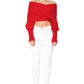 Sexy Off The Shoulder Wrap Bolero Sweater Shawl with Sleeve KC003 (S/M-M/L)