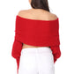 Sexy Off The Shoulder Wrap Bolero Sweater Shawl with Sleeve KC003 (S/M-M/L)
