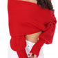 Sexy Off The Shoulder Wrap Bolero Sweater Shawl with Sleeve KC003 (S/M-M/L)