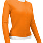 Women's Long Sleeve Crewneck Knit Cardigan Sweater MK0179 (S-L)